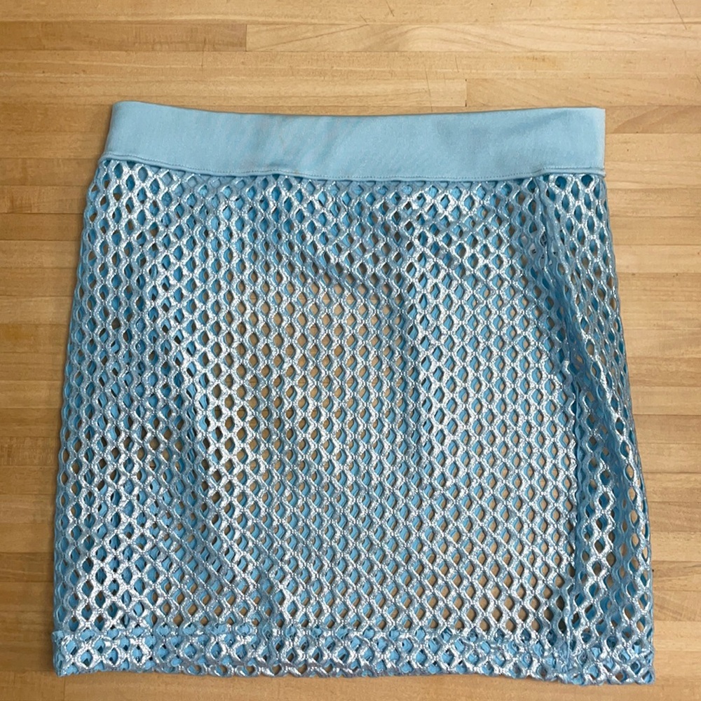 I Heart Raves mesh skirt